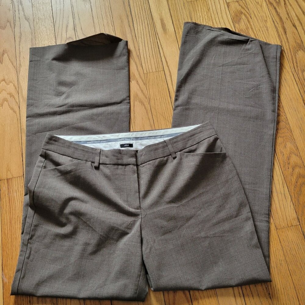 Editors Express Design Studio Womens Brown Dress Pants Size 12R